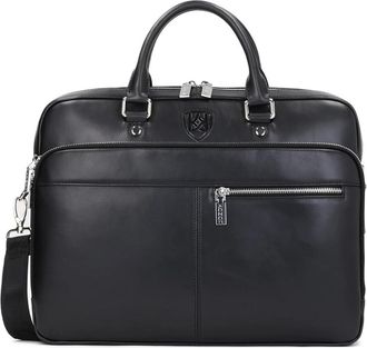 Kazar Zwarte tas voor mannen - Heren - Laptoptassen - Zwart - ONE Size - Leer - Tassen
