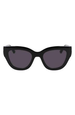 Longchamp 52mm Cat Eye Sunglasses in Black at Nordstrom Rack