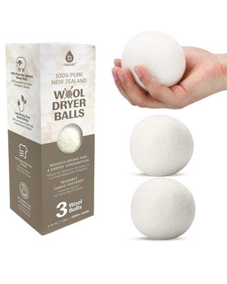 Pursonic Pack Of 3 Pure New Zealand Wool Dryer Balls