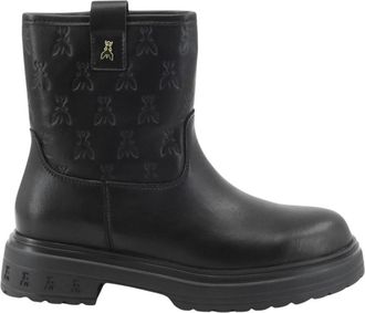 Patrizia Pepe Enkellaarsjes - Dames - Enkellaarsjes - Zwart - 38 EU - Leer - Schoenen