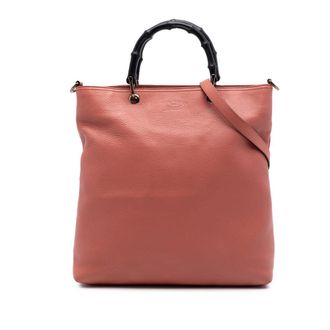 Gucci Pre-owned Gucci Tall Calfskin Bamboo Shopper Tote Ladies LFTA8O9KX671TA23