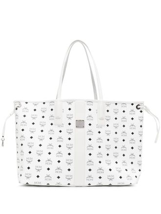 MCM large Liz reversible leather tote bag - White