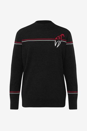 Toni Sailer Feiner Rundhals-Jacquardpullover aus Merinowolle Bertl