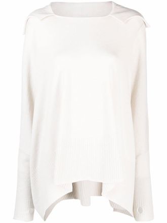 Malo hooded draped cashmere top - women - Cashmere - One Size - Neutrals