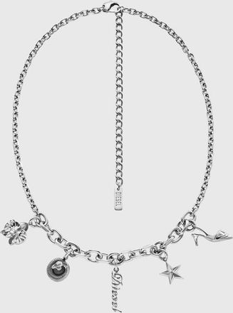 Diesel Stainless steel charm necklace - Necklaces - Unisex - Silver