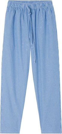 American Vintage Pantaloni Zatybay a righe con coulisse - Blu