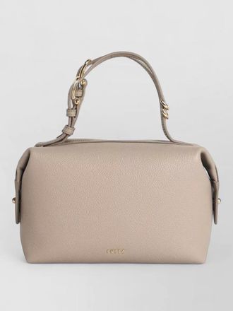 Furla mini linen leather shoulder bag double