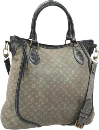Louis Vuitton Pre-owned Handbags, female, Gray, Size: ONE SIZE Pre-owned Vintage Canvas Handbag