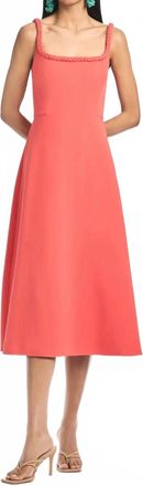Sachin & Babi Steph Midi Dress In Coral