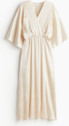 H&M Tailliertes Kaftankleid - White
