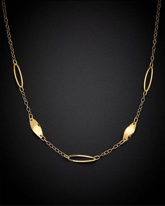 Italian Gold, Inc 18K Italian Gold Twist Station Necklace