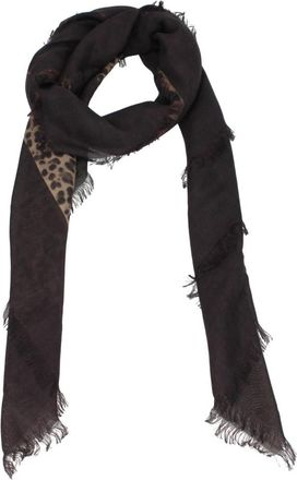 Valentino Garavani Cashmere Foulard - Dames - Wintersjaals - Bruin - ONE Size - Kasjmier - Accessoires