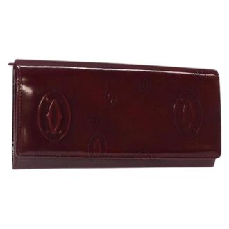 Cartier Pre-owned Wallets, female, Red, Size: ONE SIZE Pre-owned Leather Wallet