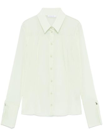 Patrizia Pepe Organza blouse - Groen