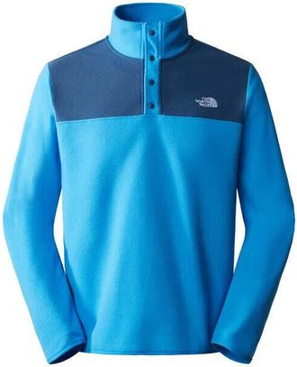 The North Face Mens The North Face TKA Glacier NF0A4AJDSV9 Blue Mock Neck Sweatshirt NCL151