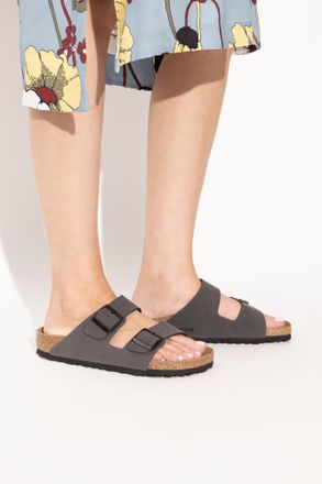Birkenstock Arizona BS Slides, Womens, Grey