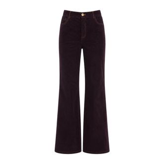 Antik Batik Anatole Wijde Broek - Dames - Broeken - Bruin - Maat: M Katoen
