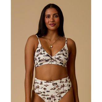 Carve Designs Elba Jade Texture Bralette Top for Water Sports in Toile at Nordstrom, Size Medium