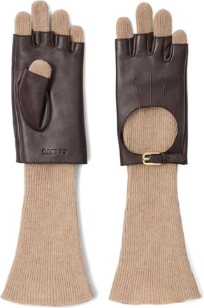 Sandro Guanti a strati - Marrone
