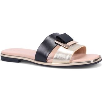 Ron White Valinda Slide Sandal in Onyx at Nordstrom, Size 10-10.5Us