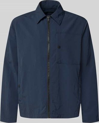 Marc O'Polo Denim Marc OPolo Denim Regular Fit Blouson mit Umlegekragen in Marine, Gr&ouml;&szlig;e XXL
