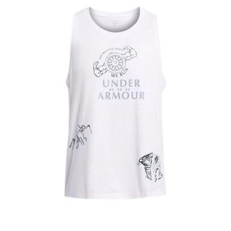 Under Armour We Run Singlet White 1383413-100