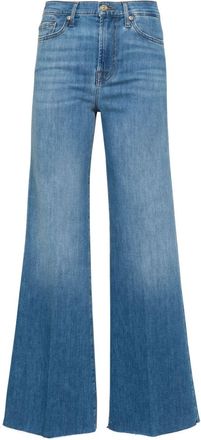 7 For All Mankind Modern Dojo high-waist flared jeans - women - Cotton/Elastomultiester - 27 - Blue
