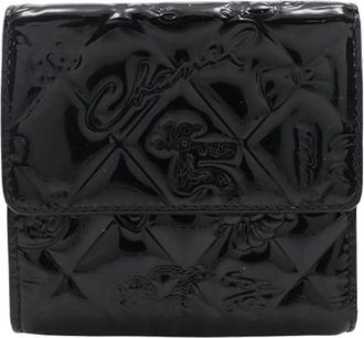 Chanel Tweedehands leren portemonnees - Dames - Vintage Accessoires - Zwart - ONE Size - Leer - Vintage