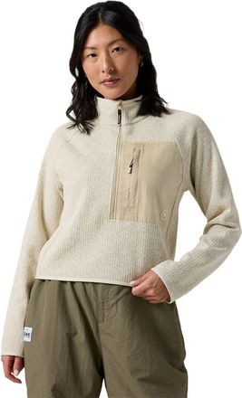 Backcountry Wander Sweater Fleece 1/2-Zip - Womens in Fog Heather at Nordstrom, Size X-Large