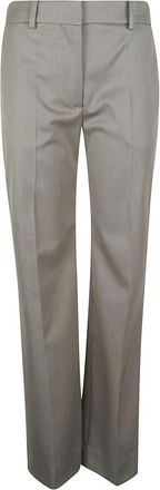 Victoria Beckham Tailored Straight Leg Trouser - Dames - Straight fit broeken - Grijs - S - Broeken