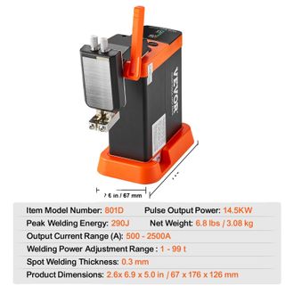 OEM Saldatrice A Punti, Potenza Pulsata 14,5 Kw, Pannello Led Intelligente, 0,30 Mm