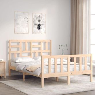 vidaXL Bed Frame without Mattress 120x200 cm Solid Wood Pine vidaXL