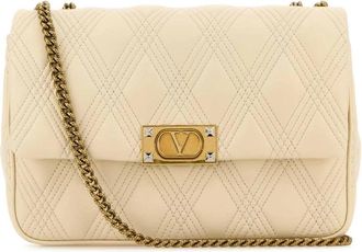 Valentino Garavani Quiltie 67 Schoudertas - Dames - Schoudertassen - Wit - ONE Size - Leer - Tassen