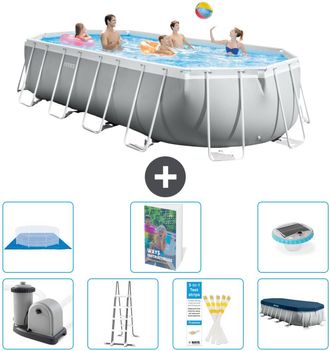 Intex Piscina Prism Frame Oval - 610x305x122 Cm - 8-piezas S596