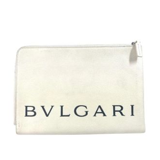 Bulgari Pre-owned Vintage Clutch - Dames - Pre-owned - Wit - Maat: ONE Size Leer