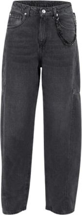 Ermanno Scervino Jeans, Dames, Zwart, 2Xs, Wijde broek