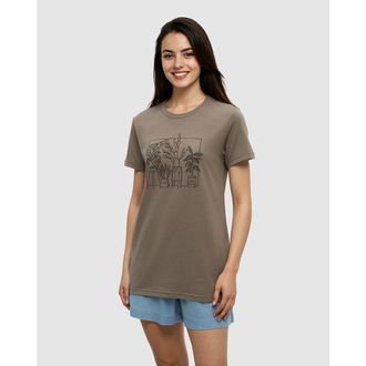 tentree Plant T-Shirt in Clay/meteorite Black at Nordstrom, Size X-Large