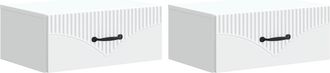 vidaXL Mesita De Noche De Pared 2 Uds. 49 X 34,5 X 20 Cm Vidaxl