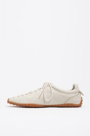 Bimba & Lola White Leather 13 11 Lace-Up Sneaker in Off White at Nordstrom, Size 37