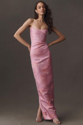 Sau Lee Savie Jacquard Gown