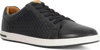 Dune London Mens Tezzy Weave - Lace-Up Trainers - Black - Size UK 10