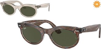 Ray-Ban RB2242 Wayfarer Oval 138331 Mens Sunglasses Grey Size 53