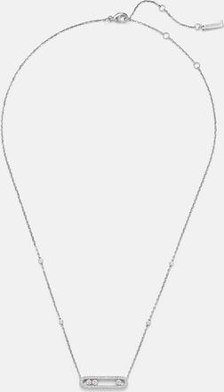 Messika Baby Move 18kt white gold necklace with diamonds