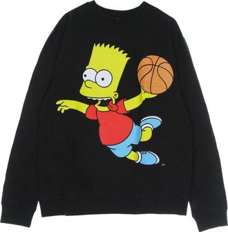 Market The Simpsons Crewneck Sweatshirt Zwart - Heren - Ronde hals truien - Zwart - M - Katoen - Truien & Vesten