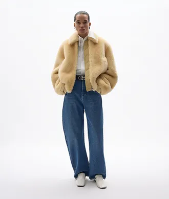 Bottega Veneta Medium Indigo Wide Leg Jeans - Blue - Women - 34