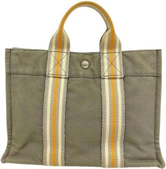 Herm&egrave;s Pre-owned Tote Bag - Dames - Vintage Shopper - Grijs - ONE Size - Vintage