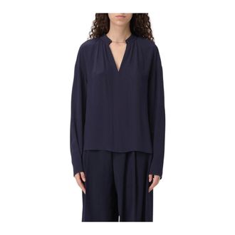 Patrizia Pepe Silk V-Neck Blouse