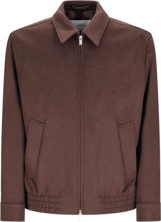 Lardini Giacca camicia - Heren - Zomerjassen - Bruin - S - Leer - Jassen