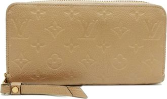 Louis Vuitton Beige Monogram Empreinte Long Wallet (Bi-Fold) (Pre-Owned)