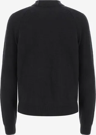 SA SU PHI Womens Cashmere And Silk Knit Sweater Black